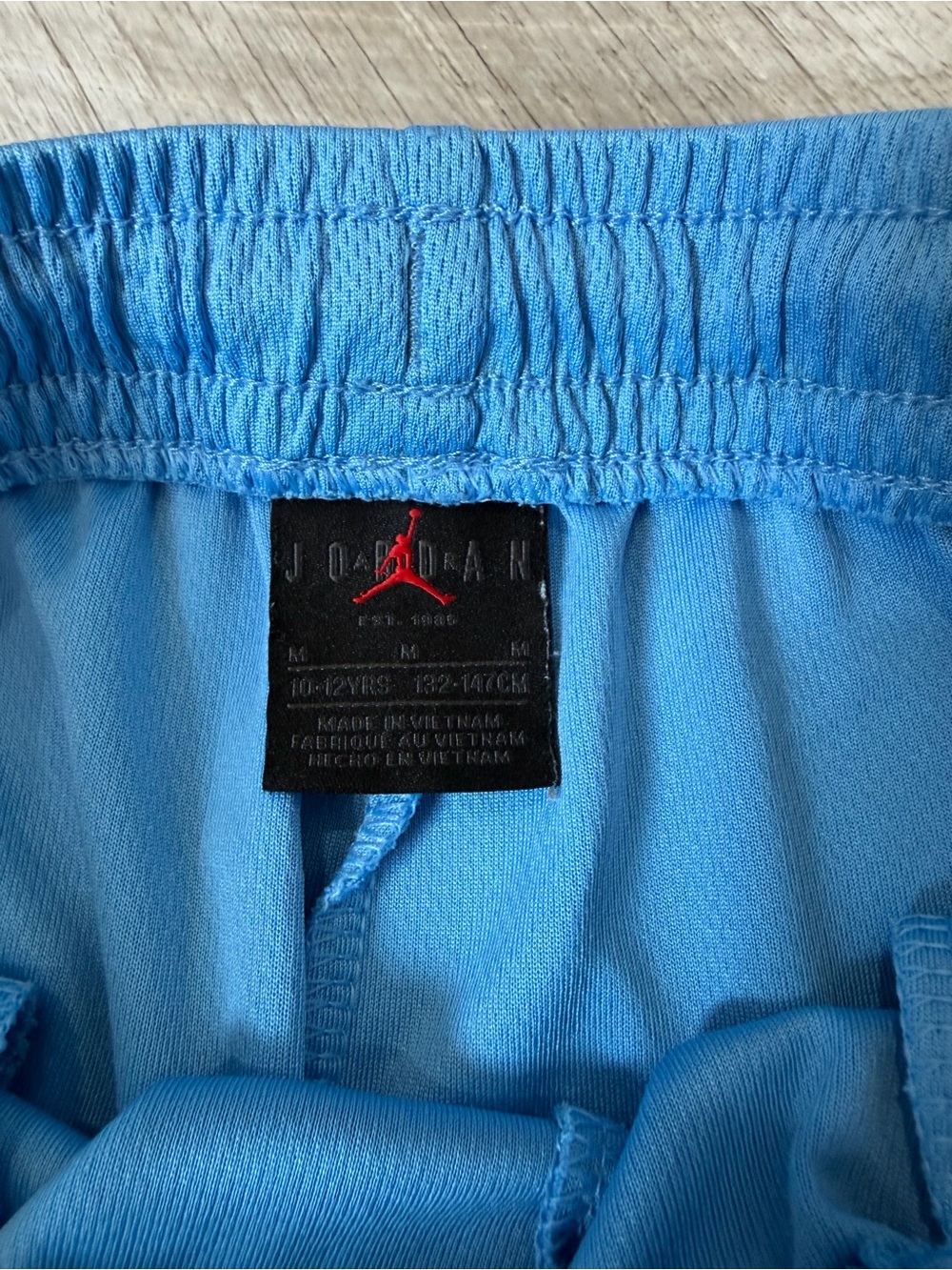 Jordan Boys Sky Blue Mesh Athletic Shorts with Jumpman - Picture 4 of 6